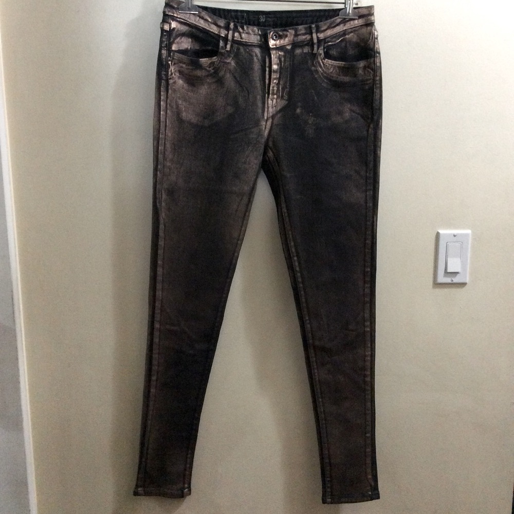 Levi Strauss & Co. black and copper jeggings